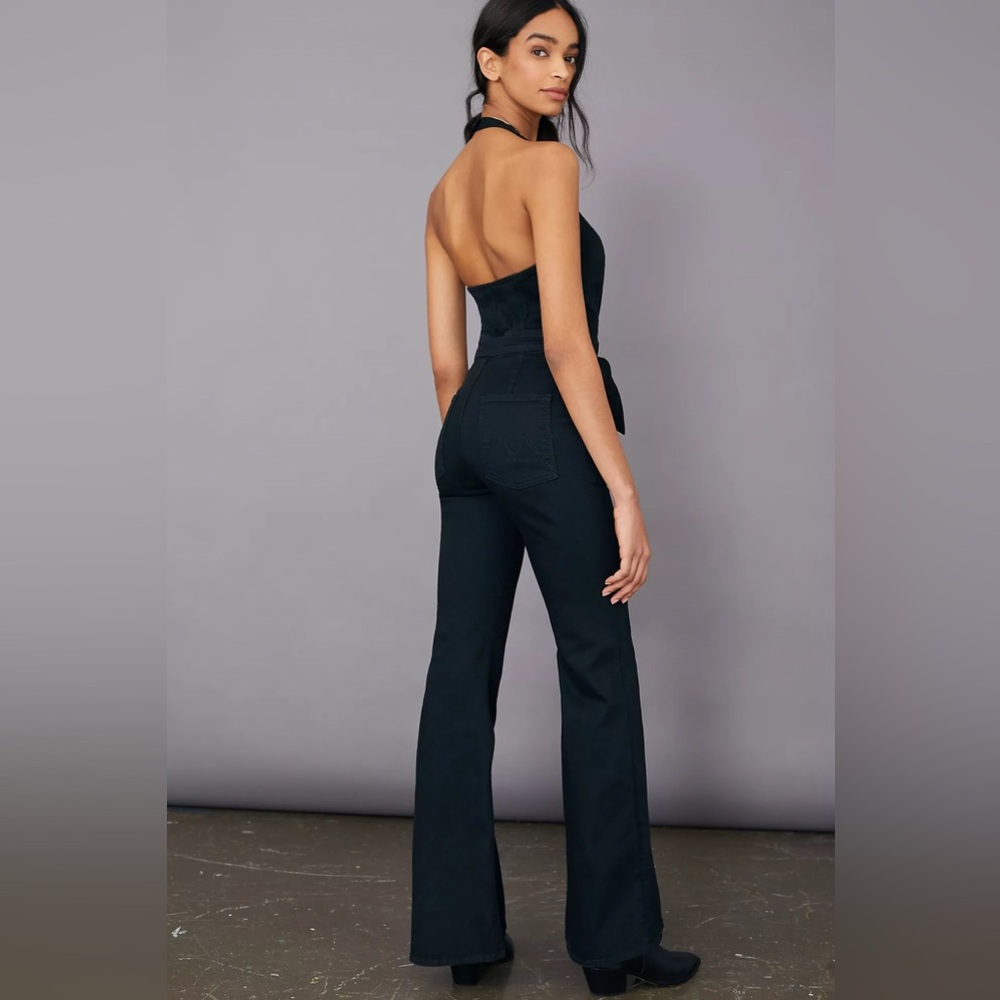 Mother The Halter Doozy Jumpsuit Black 26 Not Guilty EXCELLENT - Picture 3 of 16
